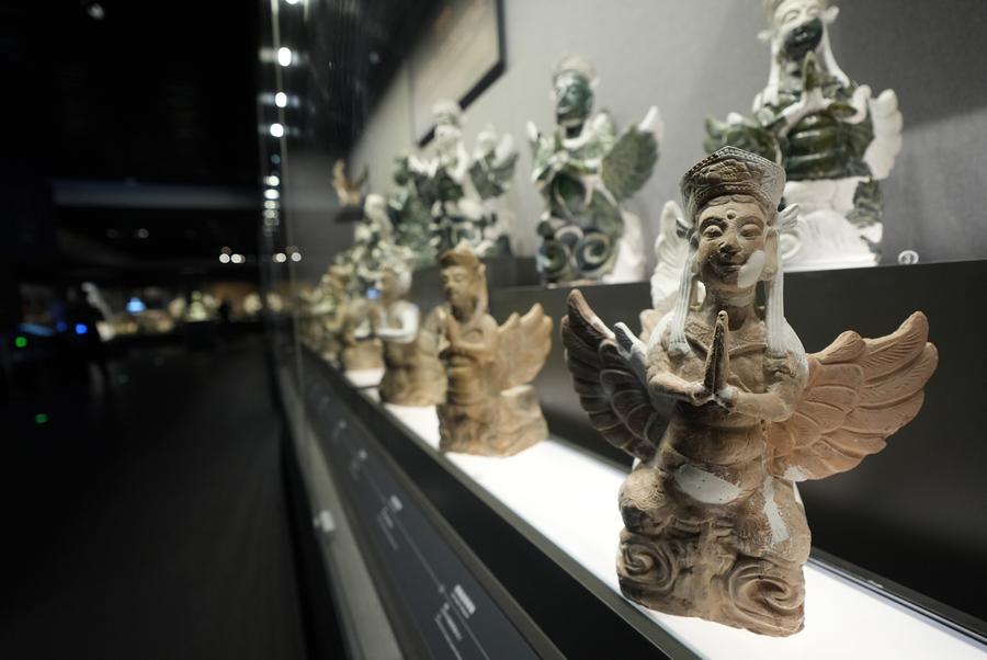 Cultural relics discovered from Xixia imperial tombs at the Xixia Imperial Tombs Museum